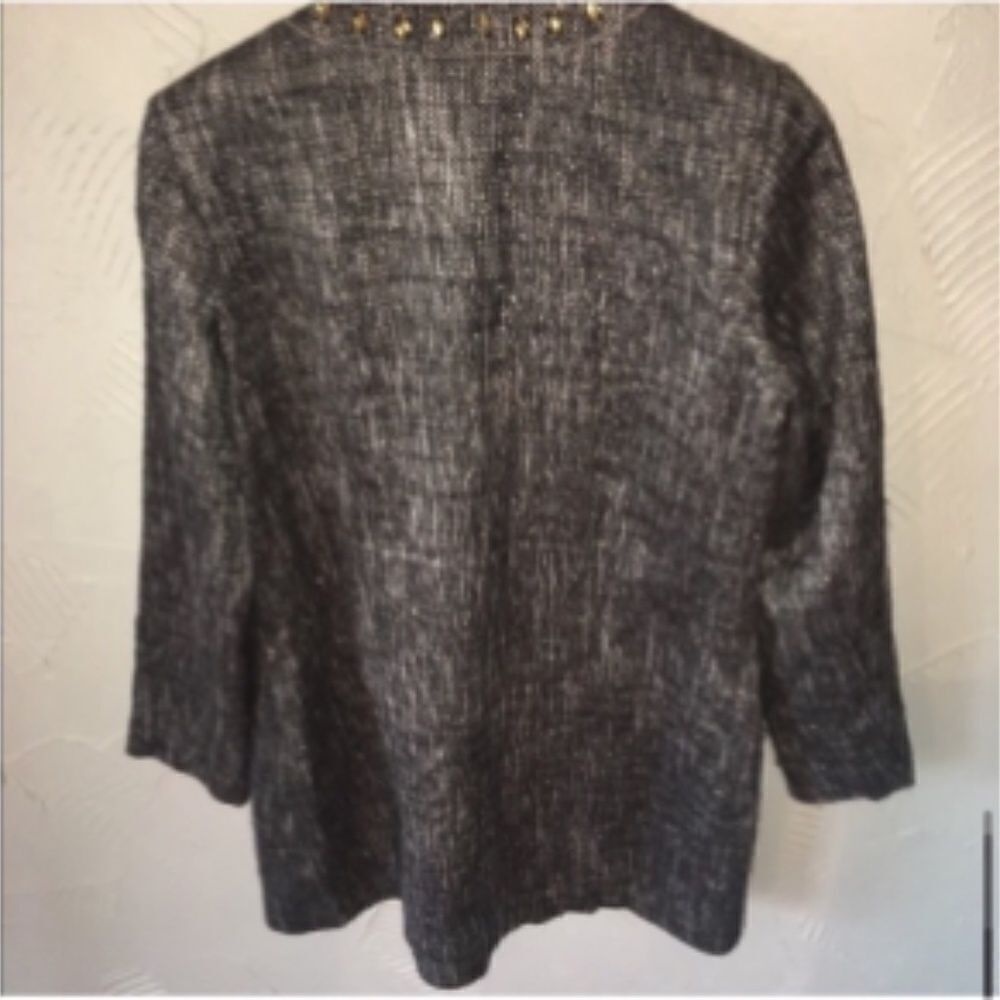 Chico's Grey Rhinestone Jacket - Picture 6 of 7